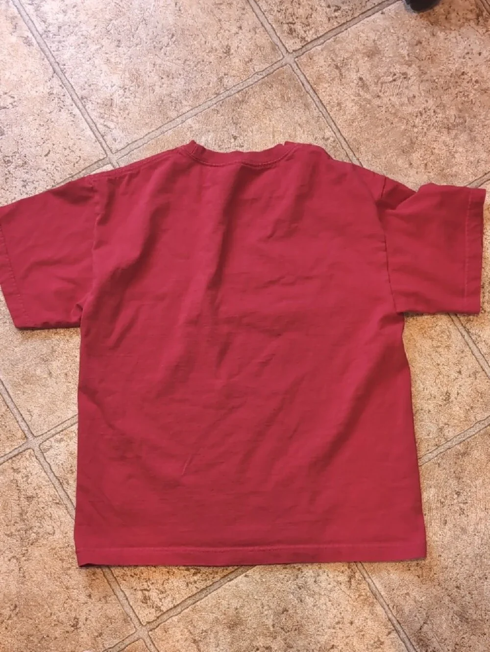 Vans Red Short Sleeve Tee with Black Logo